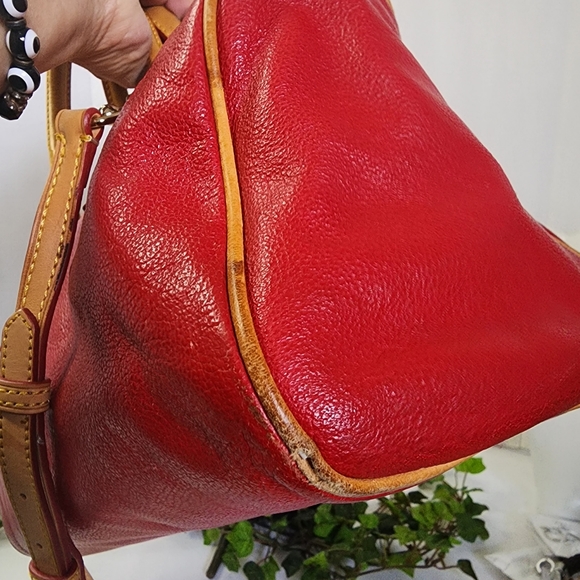 Dooney & Bourke Red Pebble Leather Bag - Picture 8 of 16